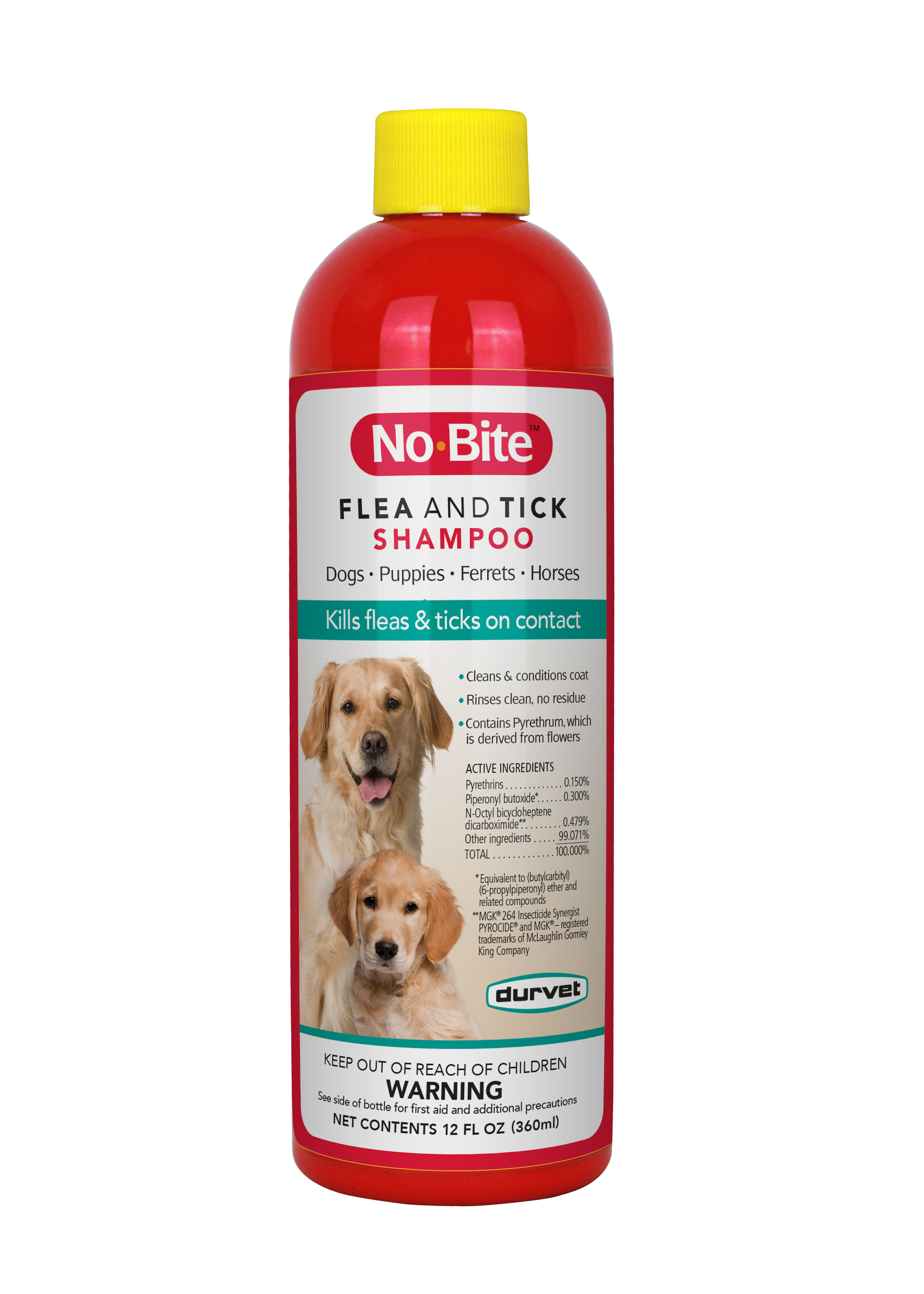 No-Bite™ Flea and Tick Shampoo - Durvet