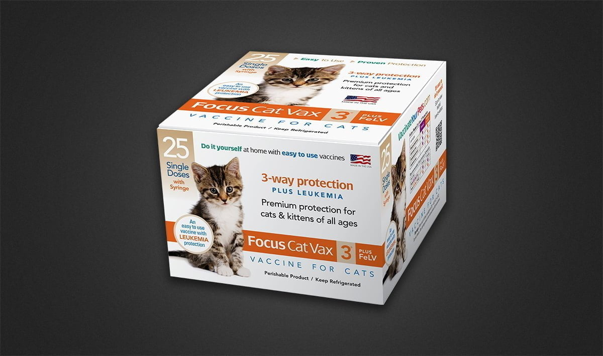 Product Spotlight Focus Cat Vax 3® PLUS FeLV Durvet
