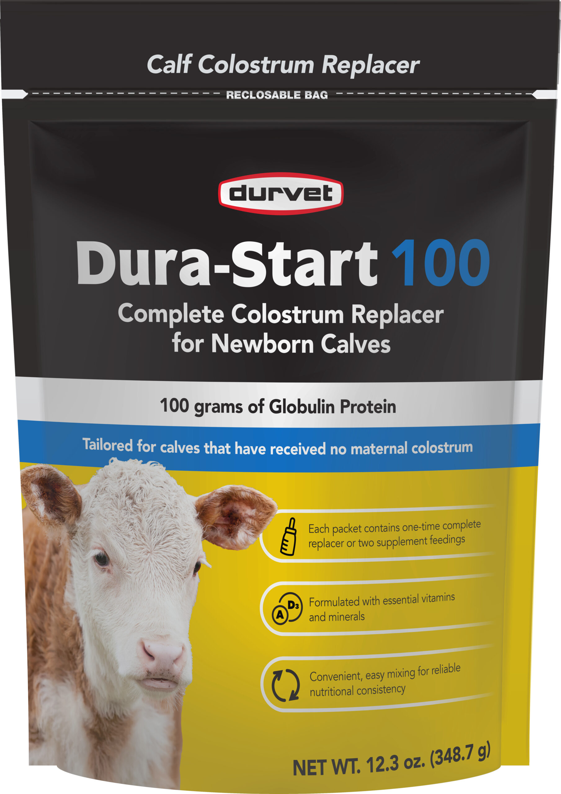 Dura-Start 100 Complete Colostrum Replacer for Newborn Calves